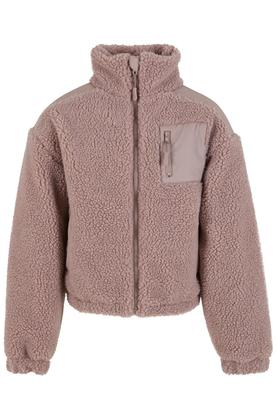 Girls Sherpa Mix Jacket duskrose 110/116