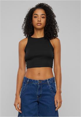 Ladies Organic Cropped Rib Top 2-Pack black/black 3XL