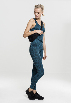 Ladies Active Melange Trainings Top red/black/black L