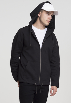 Long Sweat Zip Hoody black L