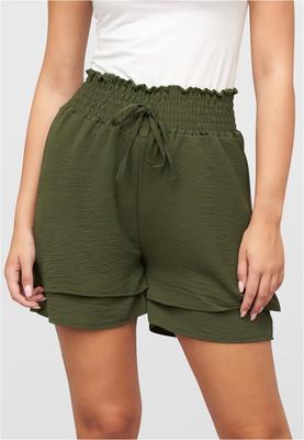 Musselin Shorts 2-Lagig mit Gummibund green L