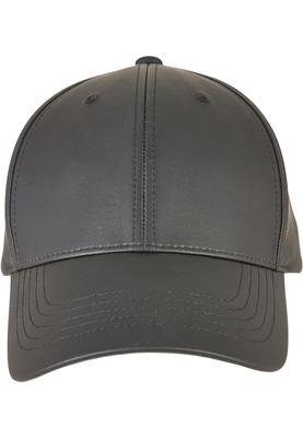 Synthetic Leather Alpha Shape Dad Cap black one size