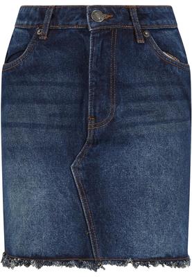 Ladies Heavy Mini Denim Skirt new light blue washed 26