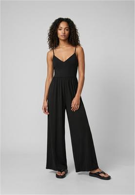 Ladies Modal Spaghetti Jumpsuit 2-Pack black+duskrose L