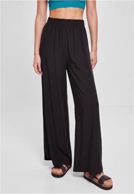 Ladies Wide Leg Viscose Pants black 5XL