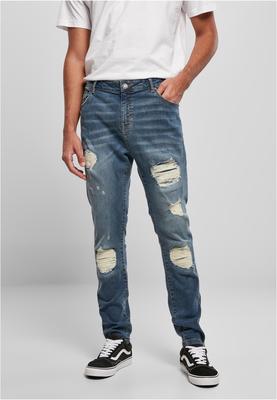 Heavy Destroyed Slim Fit Jeans realblk heavy destroyed washed 36/32