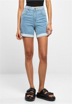 Ladies Organic Stretch Denim 5 Pocket Shorts black washed 26