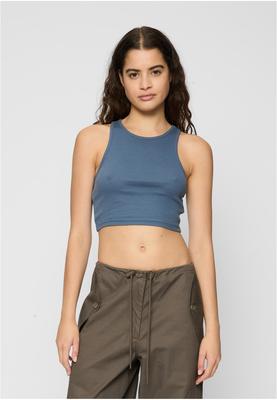 Ladies Cropped Rib Top 2-Pack softseagrass+lilac 3XL