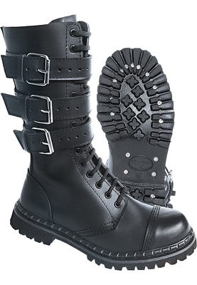 3-Buckle Phantom Boots black  40