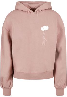 Ladies Love In The Air Organic Oversized Hoody duskrose 3XL