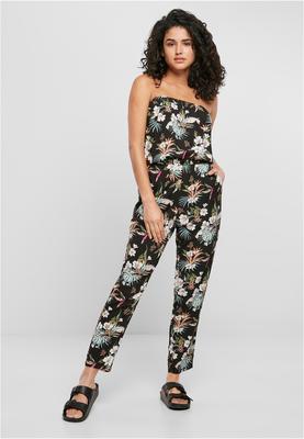 Ladies Viscose Bandeau Jumpsuit black L