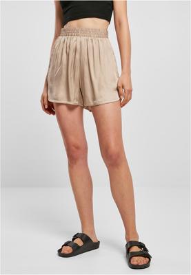Ladies Viscose Satin Resort Shorts black 3XL