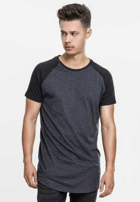 Shaped Raglan Long Tee wht/blk L