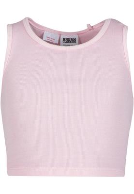 Girls Washed Rib Jersey Cropped Shirt blushedrose 110/116