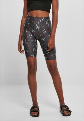 Ladies Soft AOP Cycle Shorts blackfading 3XL