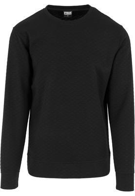 Diamond Quilt Crewneck black L