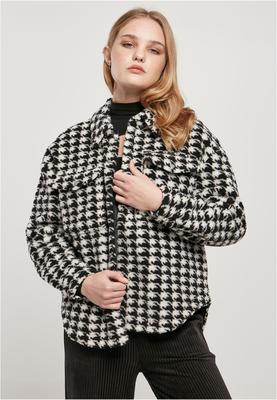 Ladies AOP Sherpa Overshirt darktaupeleo 3XL