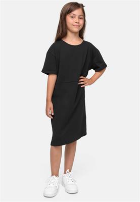 Girls Organic Oversized Tee Dress black 110/116