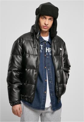 Southpole Imitation Leather Bubble Jacket black L