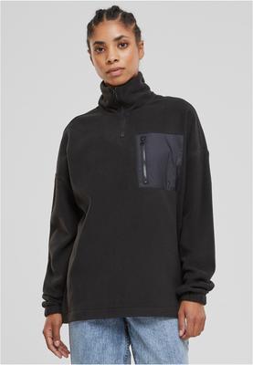 Ladies Polar Fleece Troyer black L