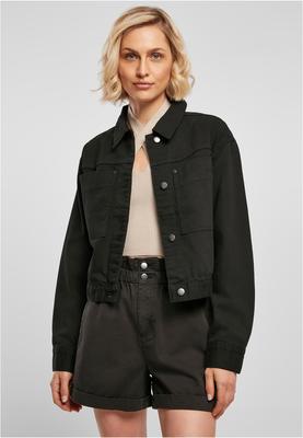 Ladies Short Boxy Worker Jacket black 3XL
