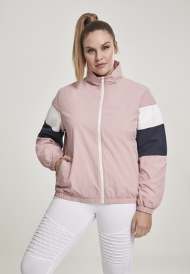 Ladies 3-Tone Crinkle Track Jacket ultraviolet/blk/wht 3XL