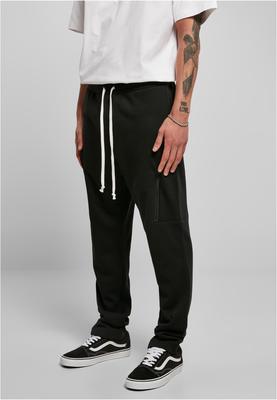 Low Crotch Cargo Sweatpants black 3XL