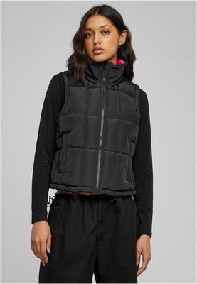 Ladies Reversible Cropped Puffer Vest black/frozenyellow 3XL