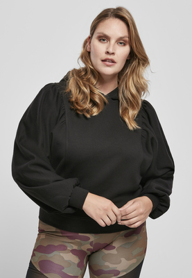 Ladies Organic Gathering Batwing Hoody black L