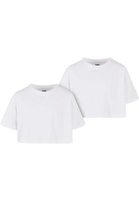 Girls Short Kimono Tee 2-Pack white+white 110/116