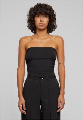Ladies Knotted Bandeau Top black L