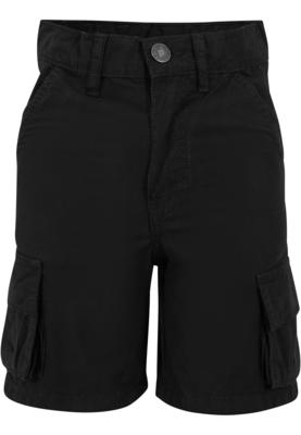 Boys Knee Pleat Cargo Shorts black 110/116
