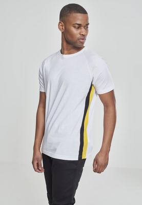 Raglan Side Stripe Tee navy/fire red/white L