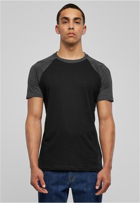 Raglan Contrast Tee gry/blk 2XL
