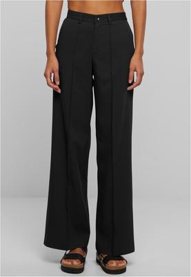 Ladies Wide Pleated Pants black 26