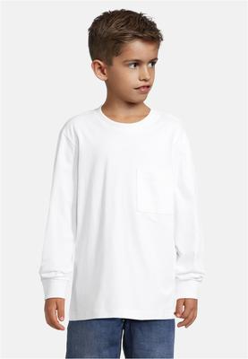 Boys Heavy Oversized Pocket Longsleeve 3 Pack white+black+paleleaf 110/116