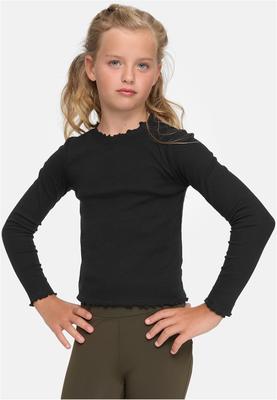 Girls Short Rib Longsleeve black 110/116