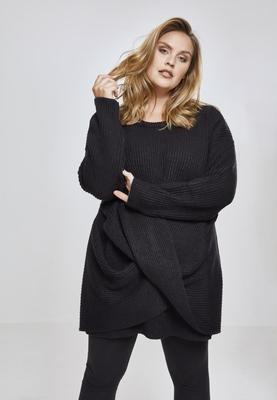 Ladies Wrapped Sweater black L
