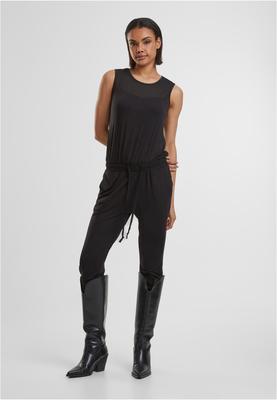 Ladies Tech Mesh Long Jumpsuit black L
