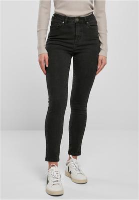 Ladies Organic High Waist Skinny Jeans black washed 26