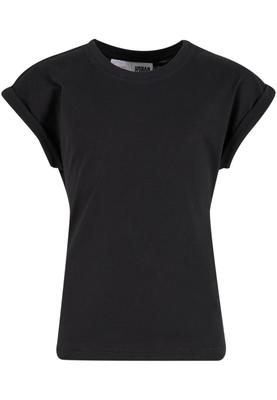 Girls Organic Extended Shoulder Tee 2-Pack black/white 110/116