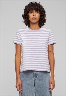 Ladies Regular Striped Tee white/black 3XL