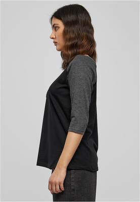 Ladies 3/4 Contrast Raglan Tee blk/wht L