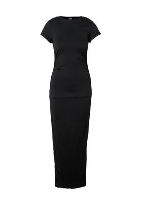 Ladies Long Stretch Jersey Dress black L