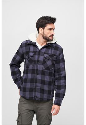 Lumberjacket hooded black/grey 3XL