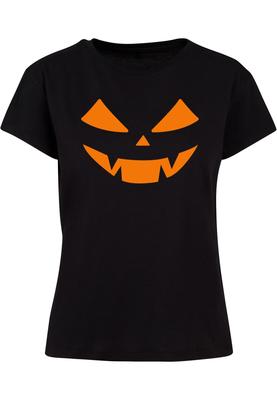 Ladies Halloween - Pumpkin Face Tee black 3XL