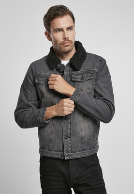 Sherpa Demin Jacket denimblue/wht 3XL