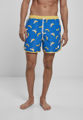 Pattern Retro Swim Shorts banana aop 3XL