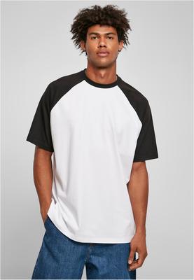 Organic Oversized Raglan Tee white/black 3XL