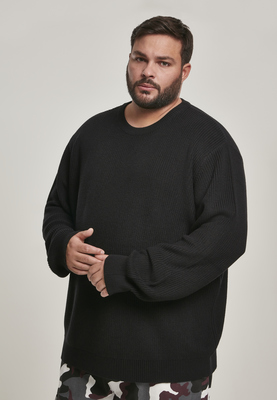 Cardigan Stitch Sweater black 3XL